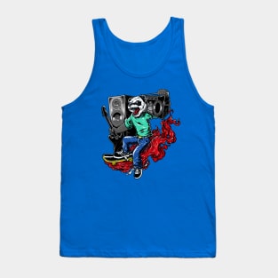 Panda Skate Music Tank Top